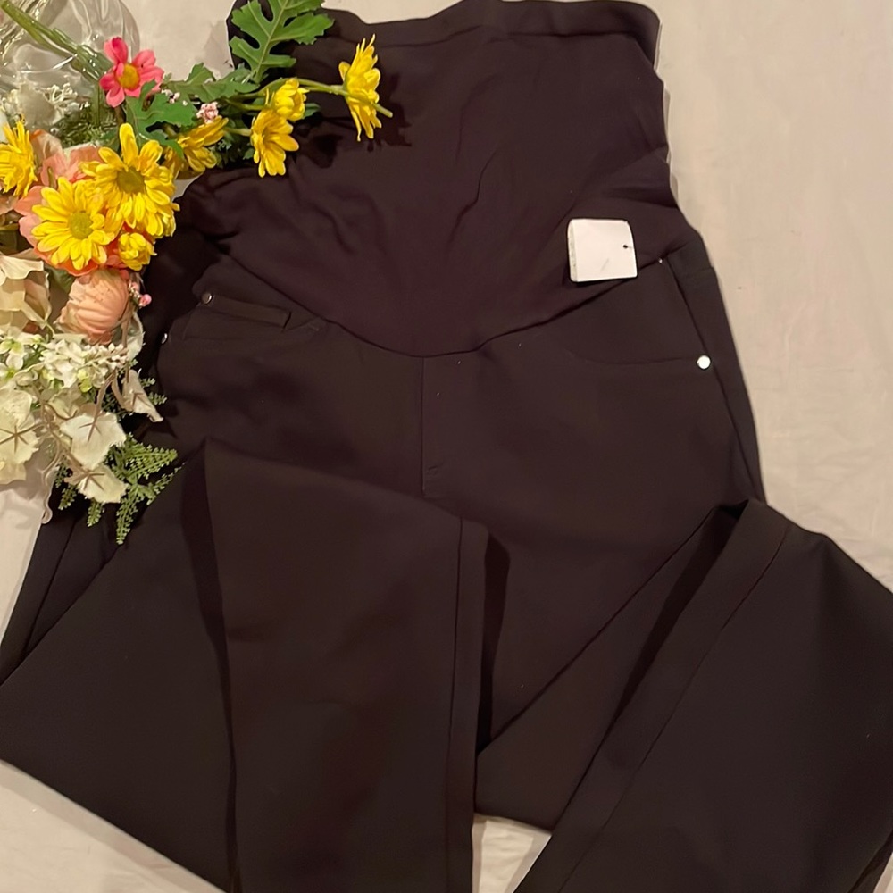Maternity A Pea in the Pod Black Skinny Leg XS Pants Mother to Be Pregnant NWT